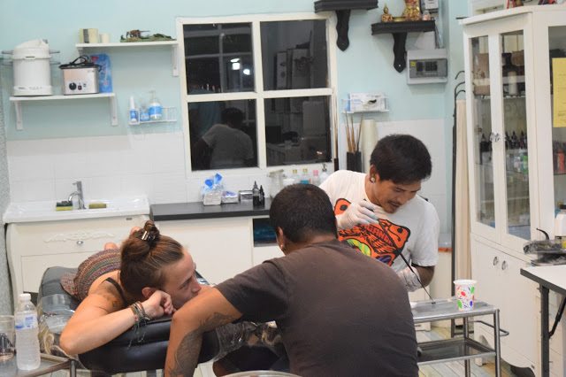The Bamboo Room: Tattoos In Koh Samui, Thailand - Tattoos In Thailand - Where To Get A Tattoo In Thailand - Traditional Thai Bamboo Tattoo - Bamboo Tattooing - Koh Samui Thailand - Thailand Travel