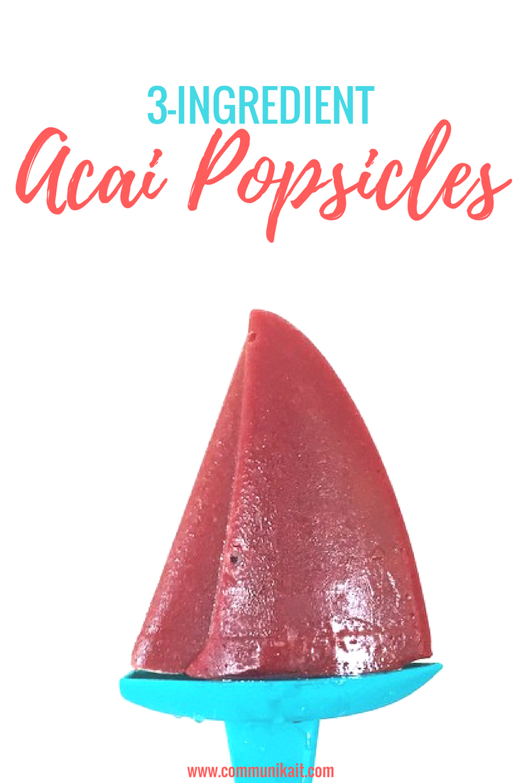 3 Ingredient Acai Popsicles 