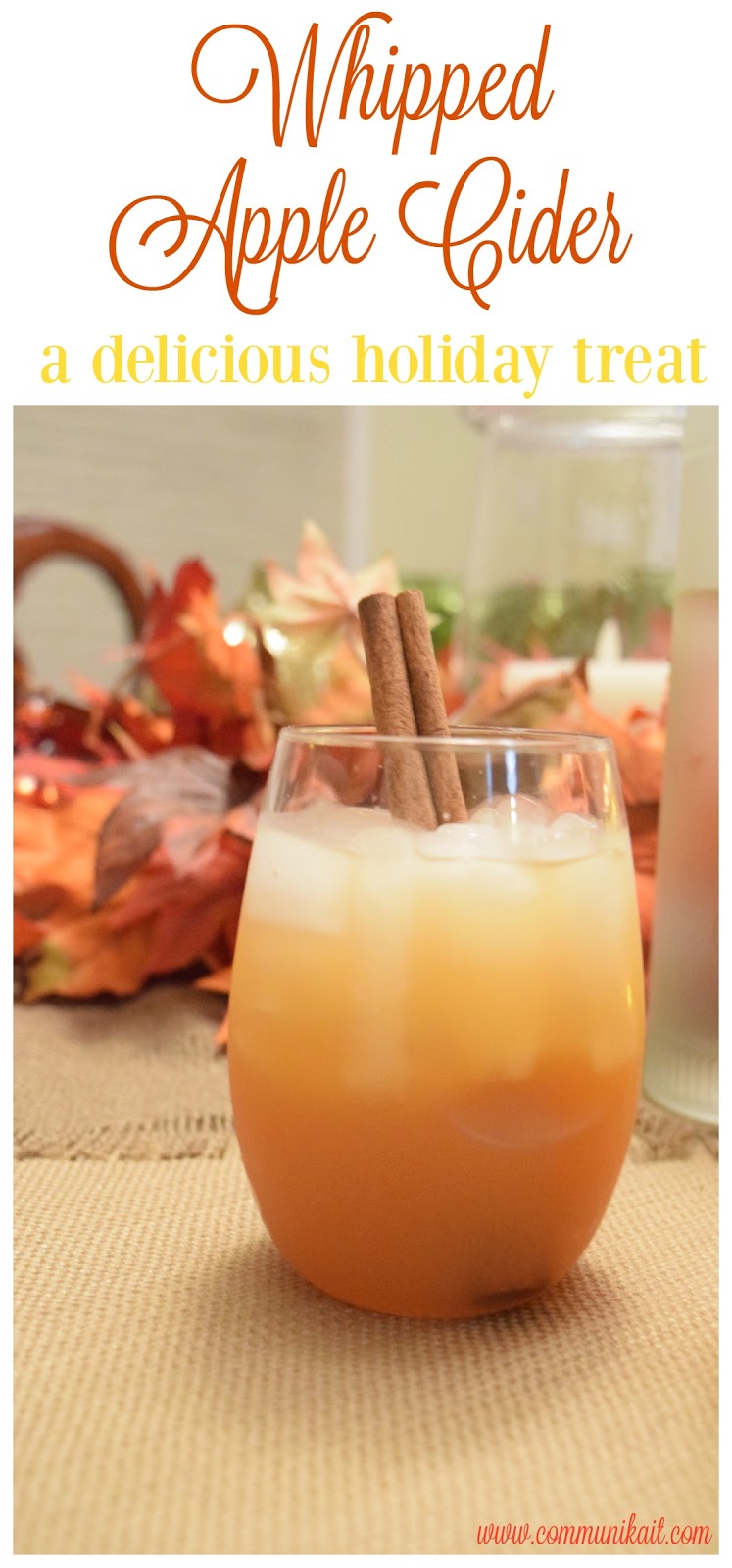 Whipped Apple Cider Cocktail