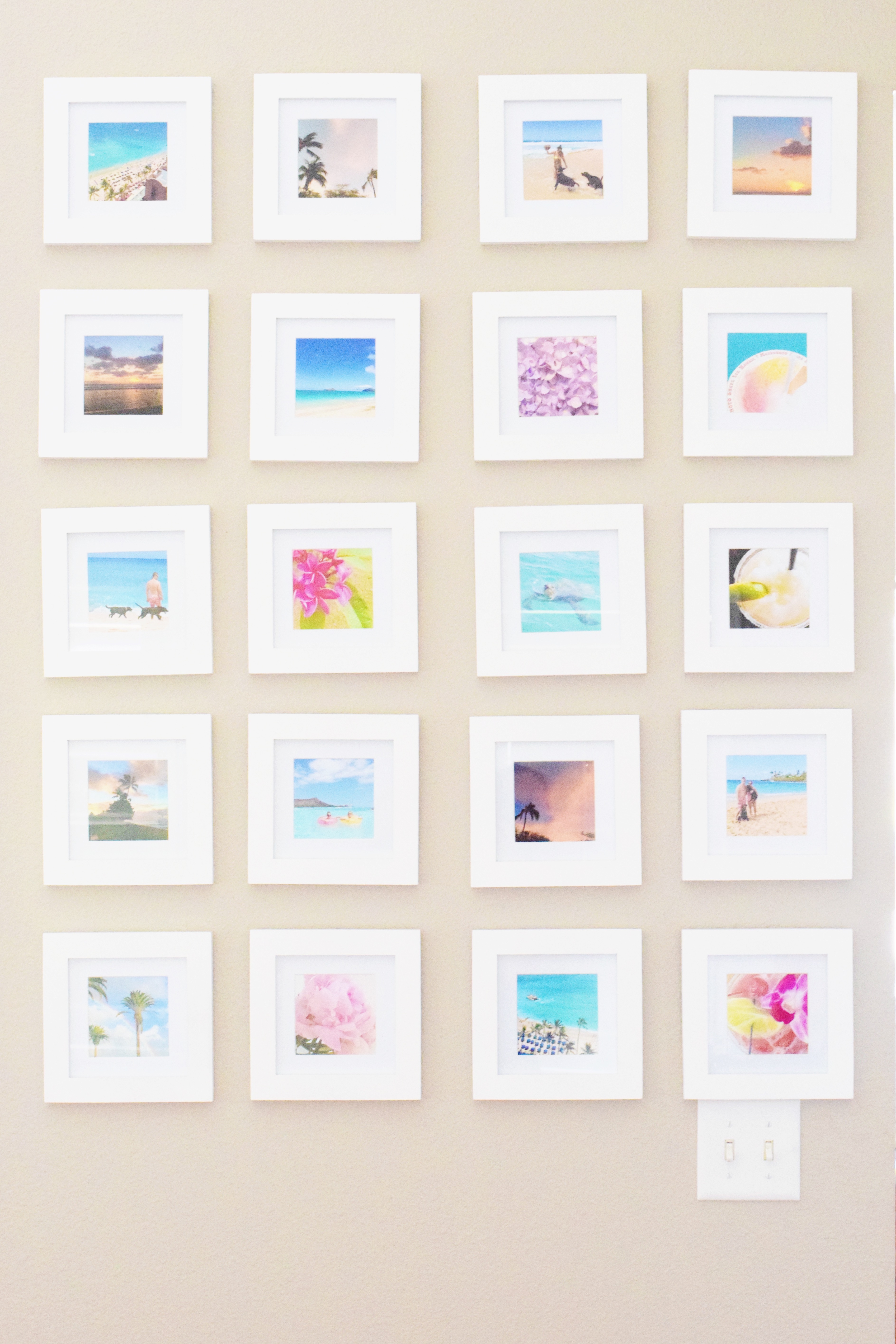DIY Instagram Wall - an easy afternoon project that showcases all your favorite snaps!
