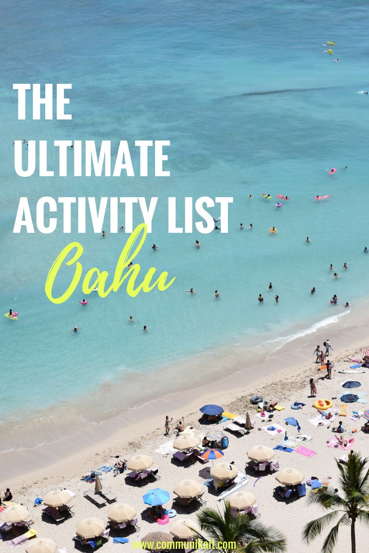 THE ULTIMATE ACTIVITY LIST FOR OAHU