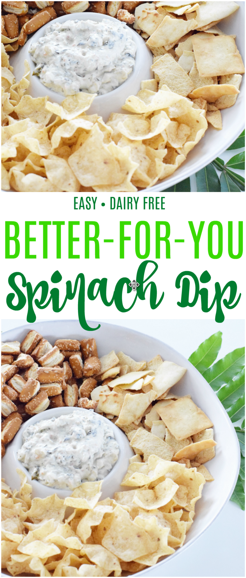 Best Ever Better-For-You Spinach Dip - an easy appetizer recipe that is gluten and dairy free, pleases a large crowd and can be served all year long! - Easy Dip Recipe - Dairy Free Appetizer - Gluten Free Appetizer - Recipe Idea For Appetizer - Communikait