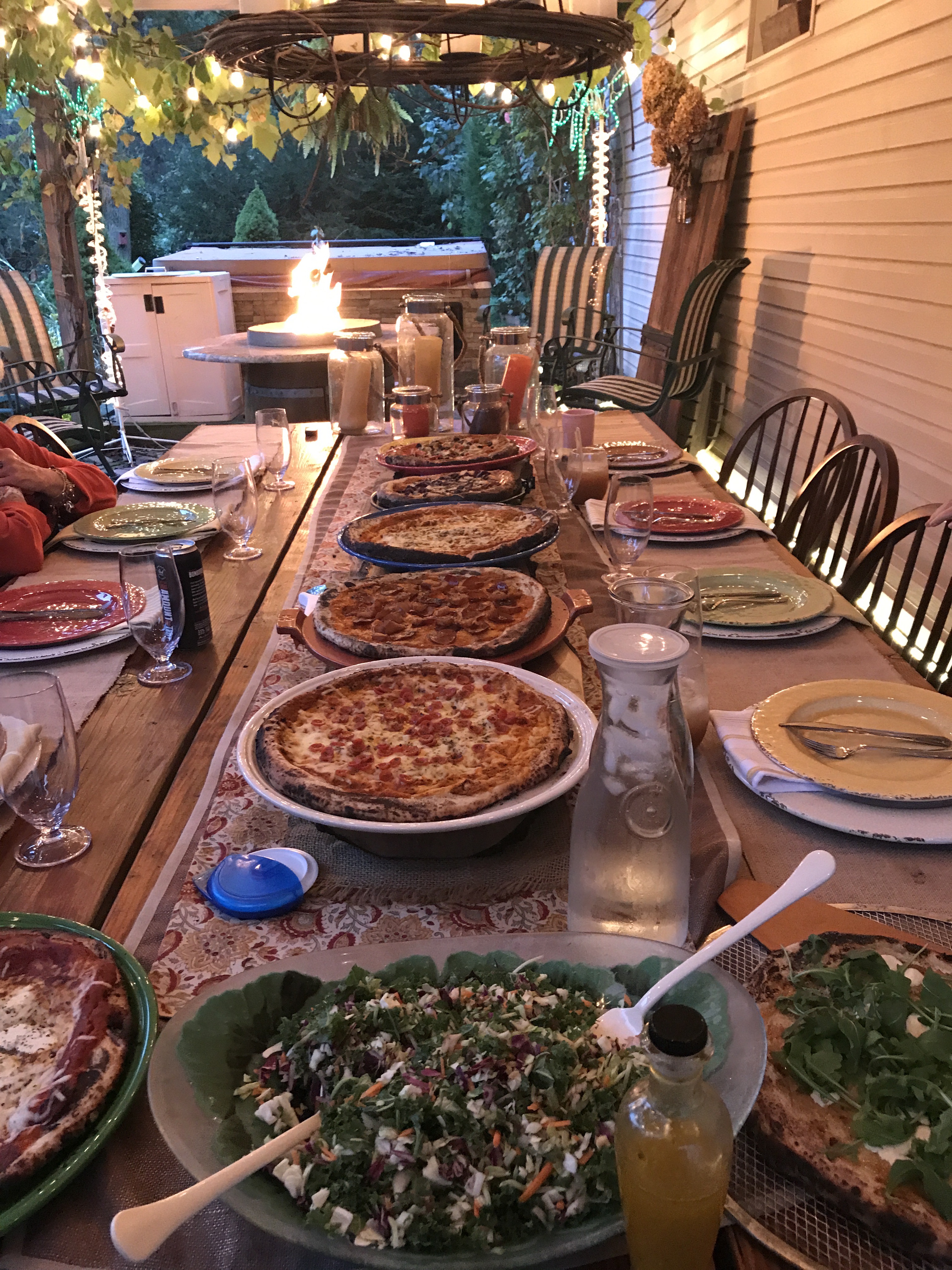 Rustic Pizza Party and Recipes - 5 Pizza Recipes - Outdoor Fall Party - Pottery Barn Party - Fall Party Theme - Pizza Party