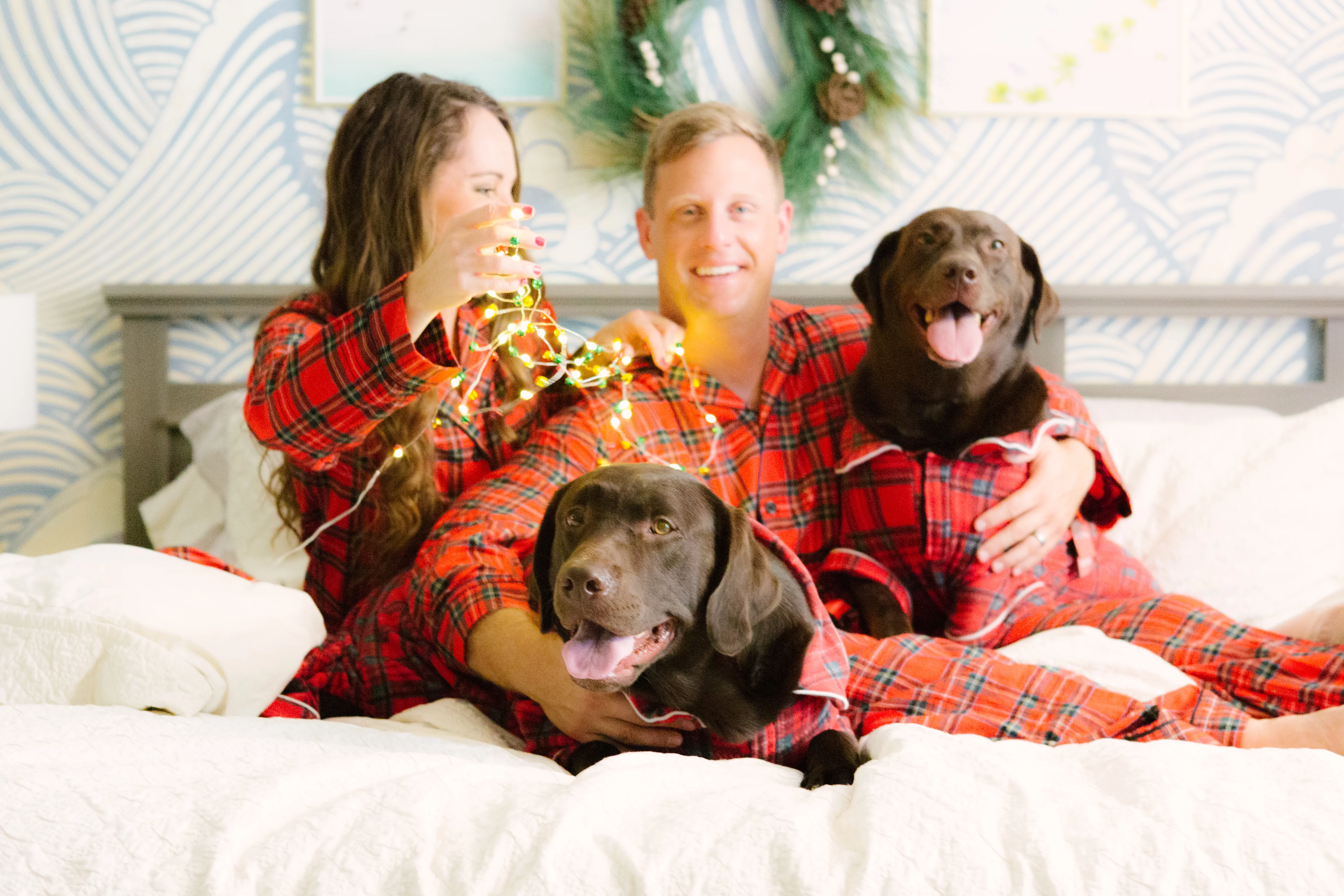 Our 2017 Christmas Card Reveal - Family Photos In Christmas Pajamas - Dogs In Pajamas - Christmas Pajamas - Matching Family Pajamas - Communikait by Kait Hanson