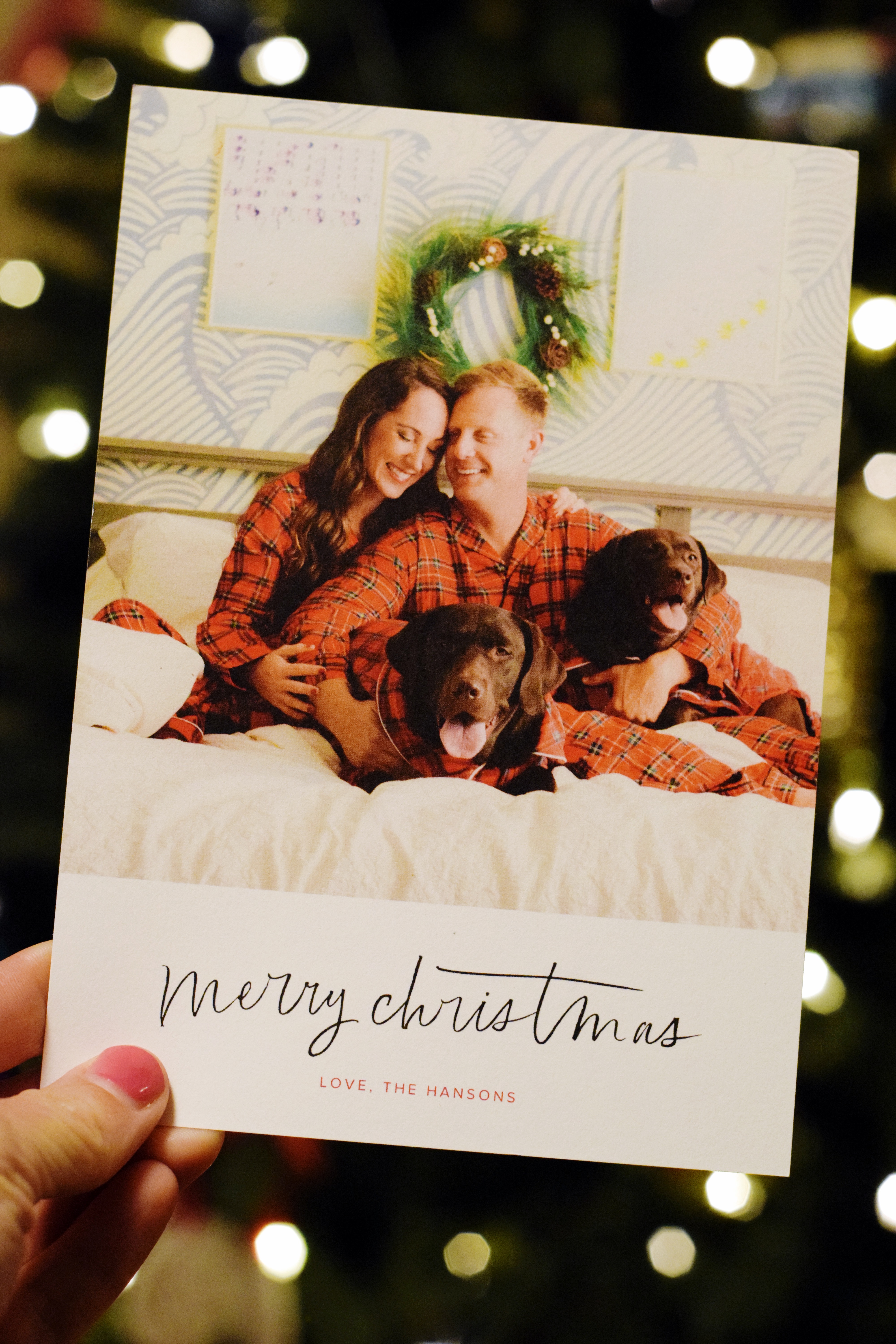 Our 2017 Christmas Card Reveal - Family Photos In Christmas Pajamas - Dogs In Pajamas - Christmas Pajamas - Matching Family Pajamas - Communikait by Kait Hanson