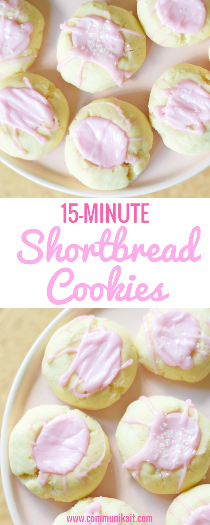 15-Minute Shortbread Cookies - Easy Shortbread Recipe - Thumbprint Shortbread Recipe - Shortbread Bites - Easy Cookie Recipe - Fast Cookie Recipe - Gluten Free Cookie - Communikait by Kait Hanson