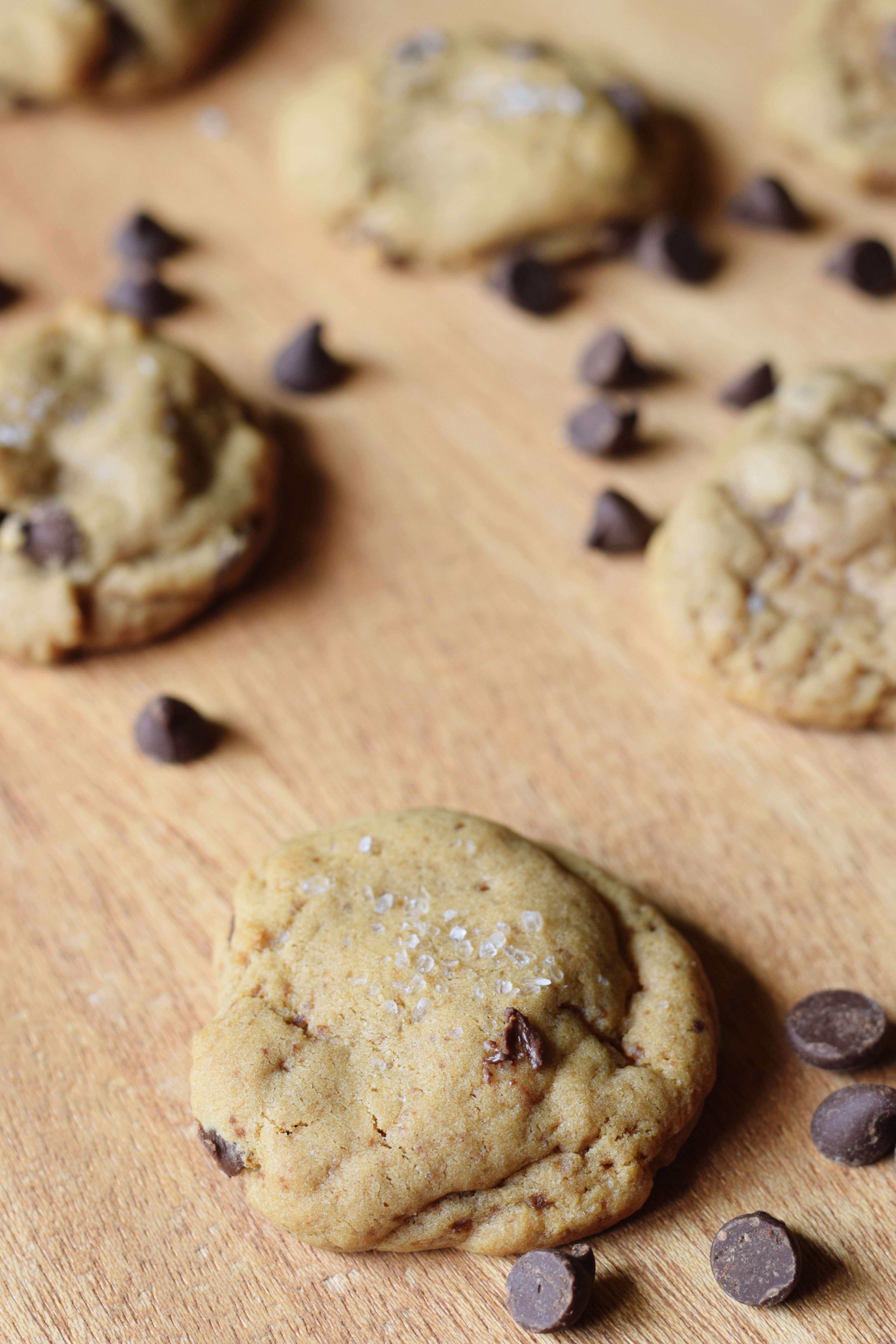 Gluten Free Salted Chocolate Chip Cookies - Easy Gluten Free Cookie Recipe - Gluten Free Cookie Dough - Easy Cookie Recipe - Gluten Free Dessert - Gluten Free Holiday Recipe - Communikait by Kait Hanson