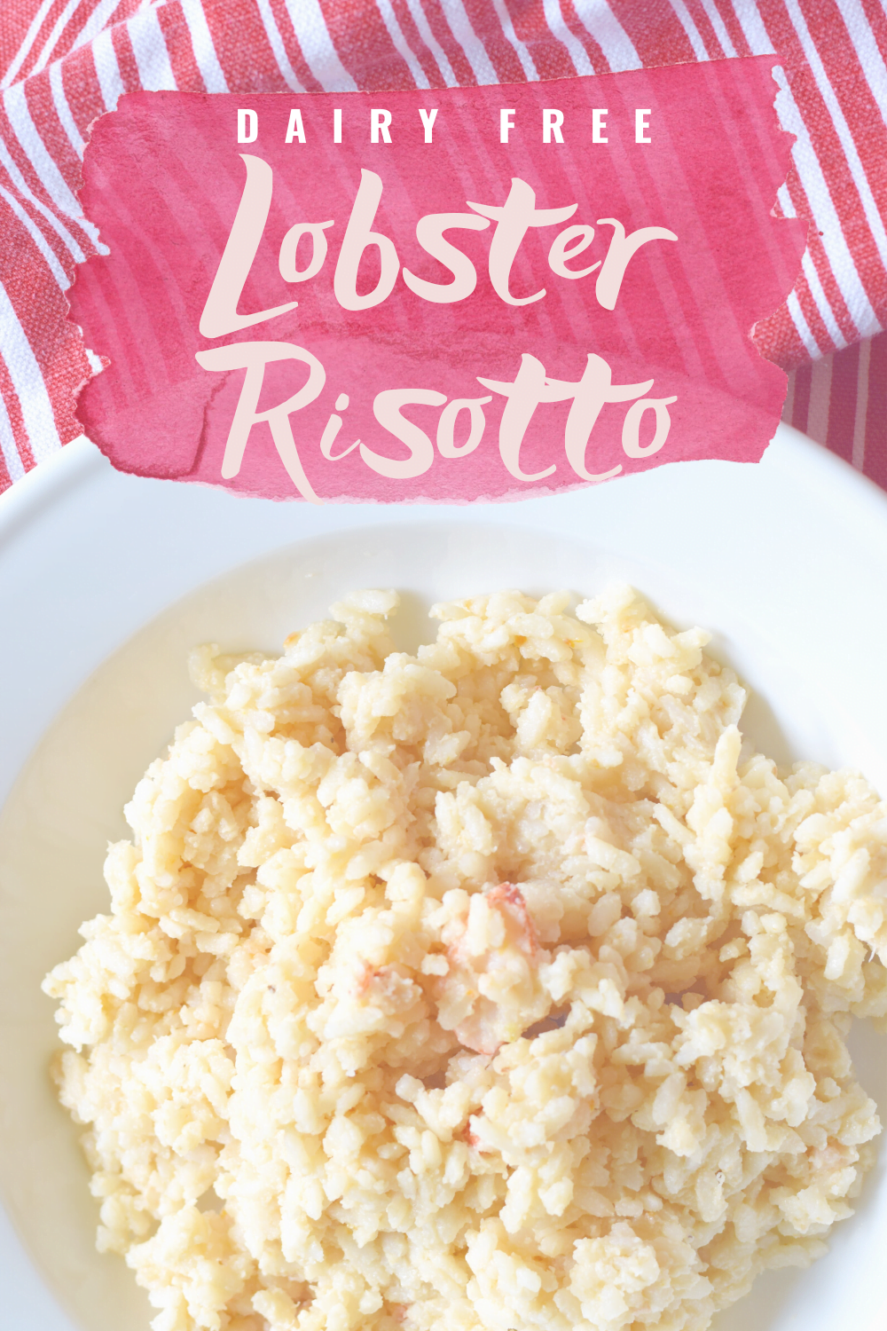 Dairy Free Lobster Risotto - A delicious and easy dinner idea featuring chunks of rich lobster paired with savory gluten and dairy free risotto! | Dairy Free Lobster Risotto - Seafood Risotto Recipe - Easy Risotto Recipe - Gluten Free Risotto - Dairy Free Dinner Idea - Lobster Risotto Recipe - Easy Risotto Ingredients - Seafood Dinner Recipe