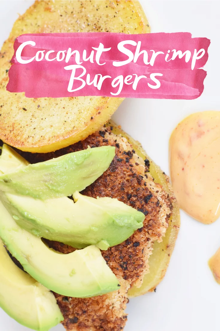 Coconut Shrimp Burgers With Sweet Potato Buns - Coconut Shrimp Burgers With Sweet Potato Buns - A step-by-step recipe for recreating these coconut shrimp 'burgers' at home!| Shrimp Burgers With Sweet Potato Buns - Clean Eating Ideas - Easy Dinner Ideas - Seafood Dinner Recipe - Shrimp Recipe - Easy Dinner Recipe