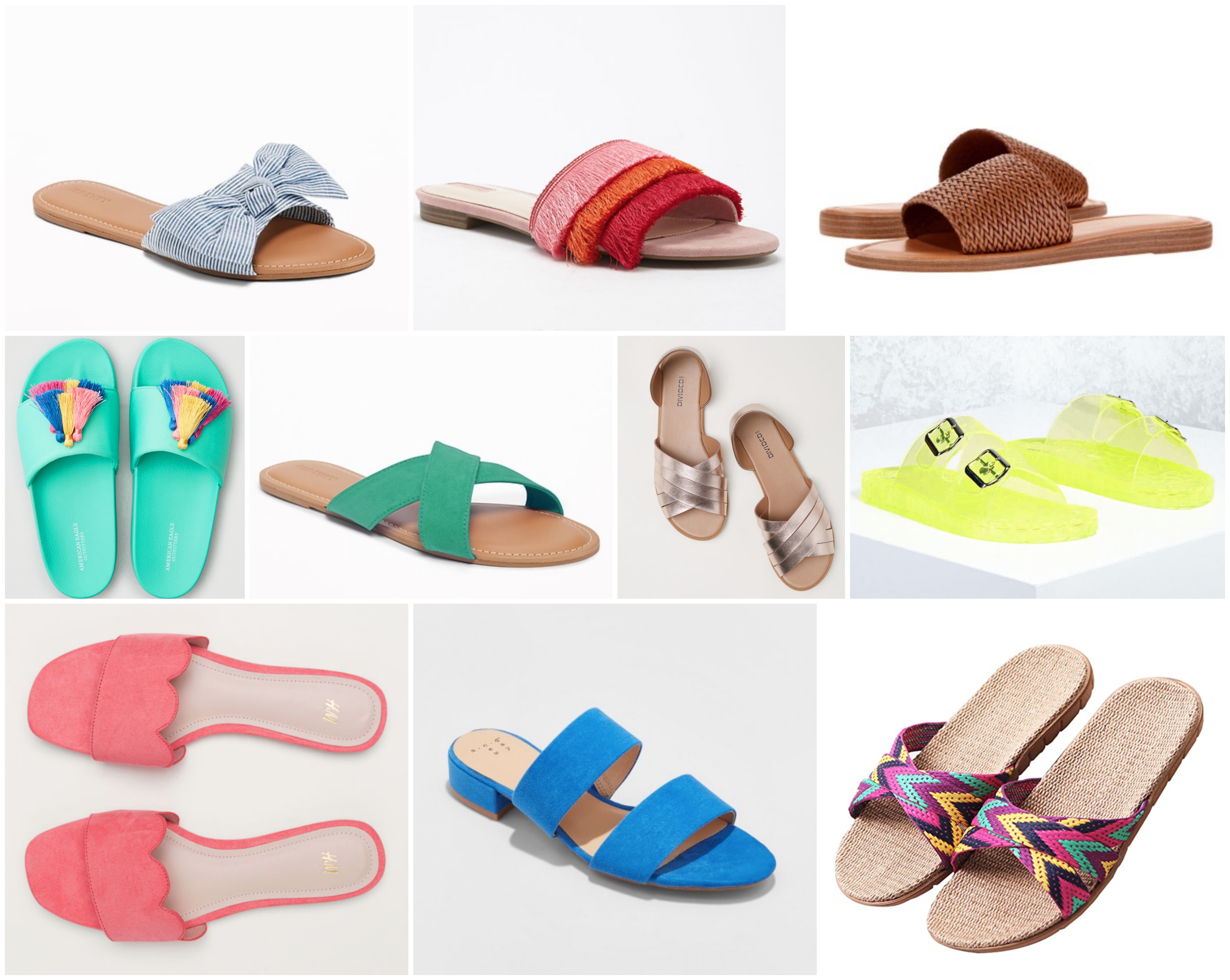 Summer Slides Under $20 - Summer Fashion - Affordable Shoes For Summer - OOTD