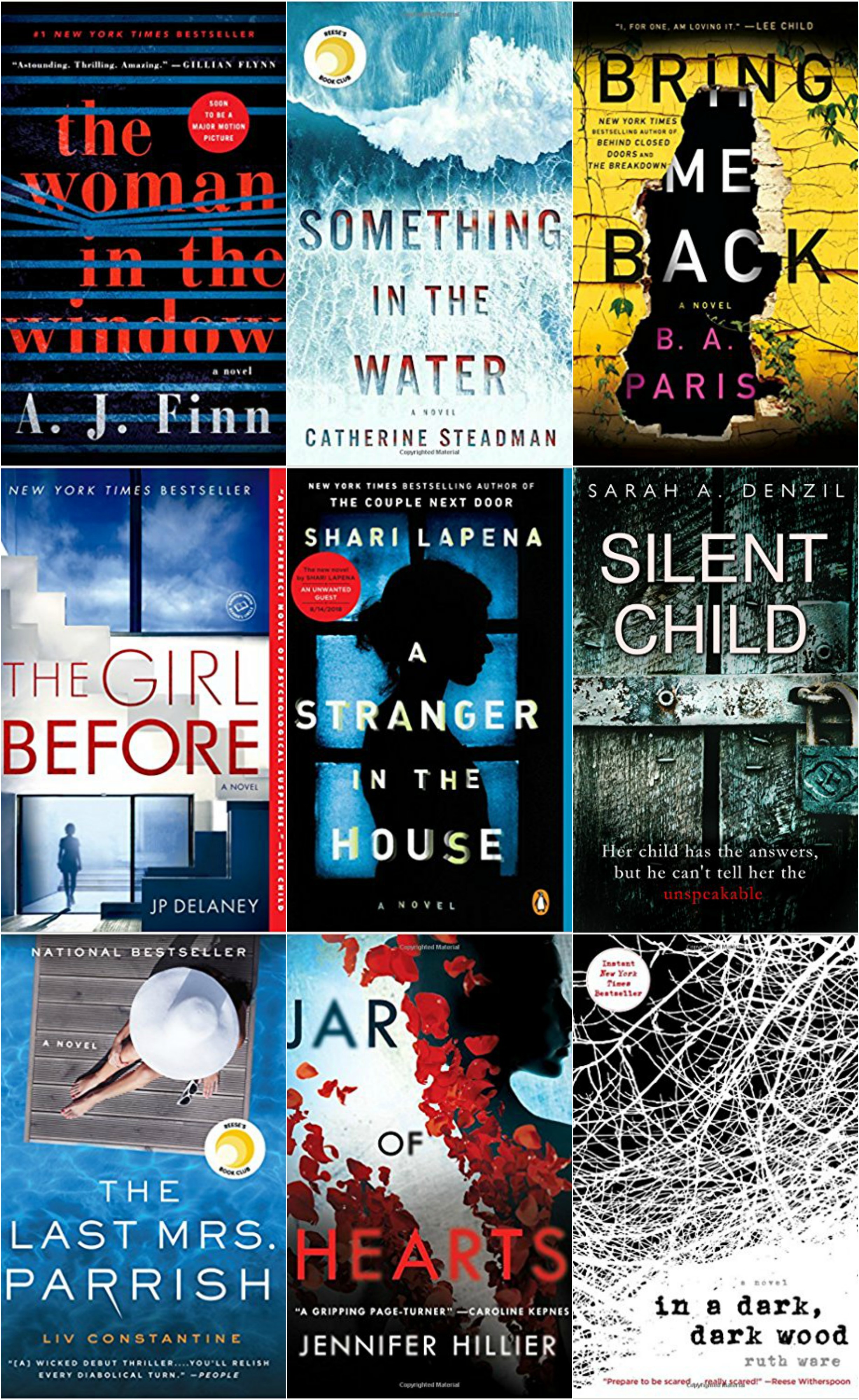 9 Thrillers You Need To Read Right Now - Psychological Thrillers - Best New Books - Books Like Gone Girl - Books Like Big Little Lies - Authors Like Liane Moriarty - Gillian Flynn - Thriller Books - Communikait by Kait Hanson #psychologicalthrillers #thrillers #novels #books #bookstoread