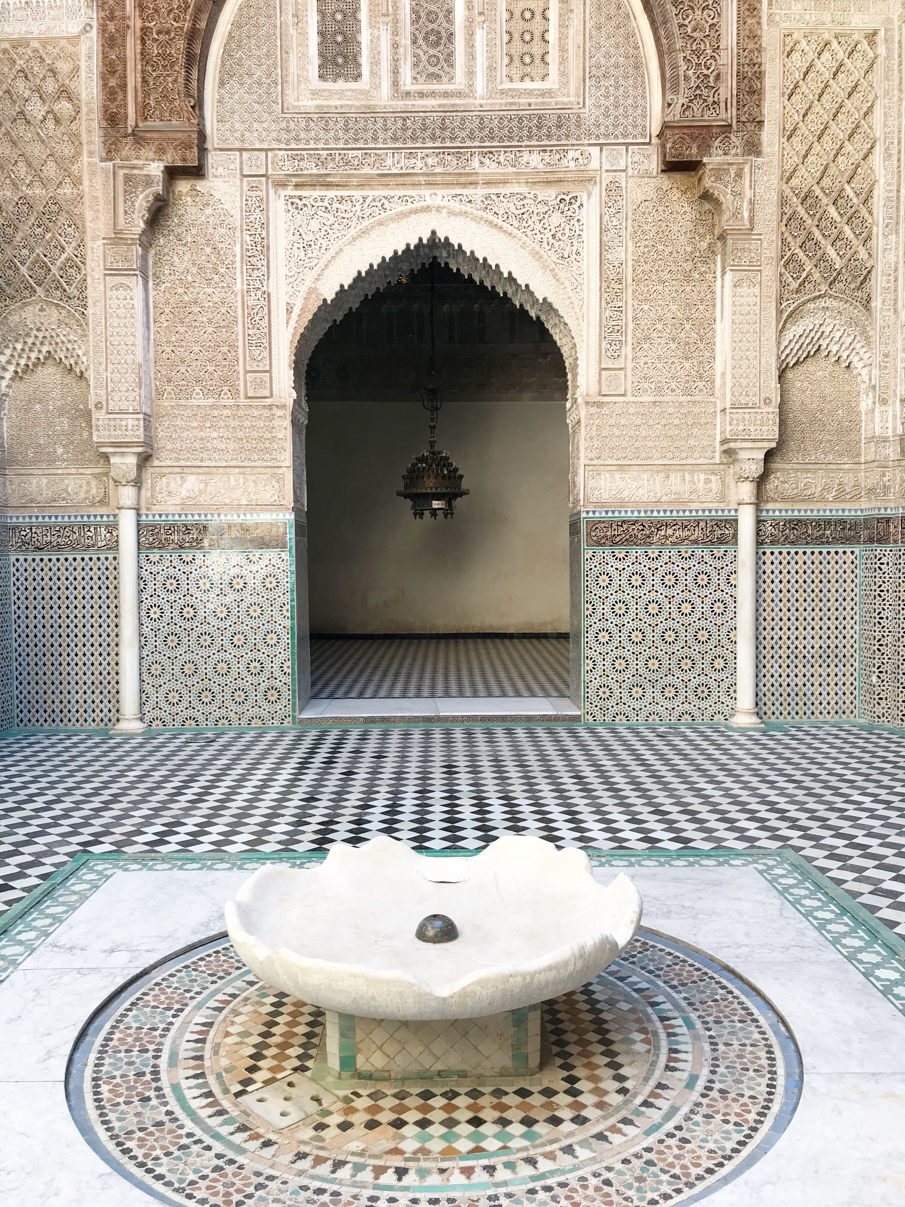 8 THINGS YOU CAN'T MISS IN FES, MOROCCO | Fez Morocco - Fes Morocco - Fes Tanneries - Morocco Travel Blog - Hotels In Fes Morocco - Morocco Travel Guide - Guide To Fes Morocco - What To Do In Morocco - Morocco Travel Itinerary - Planning A Trip To Morocco - Medersa Bou Inania - #morocco #travel #fes