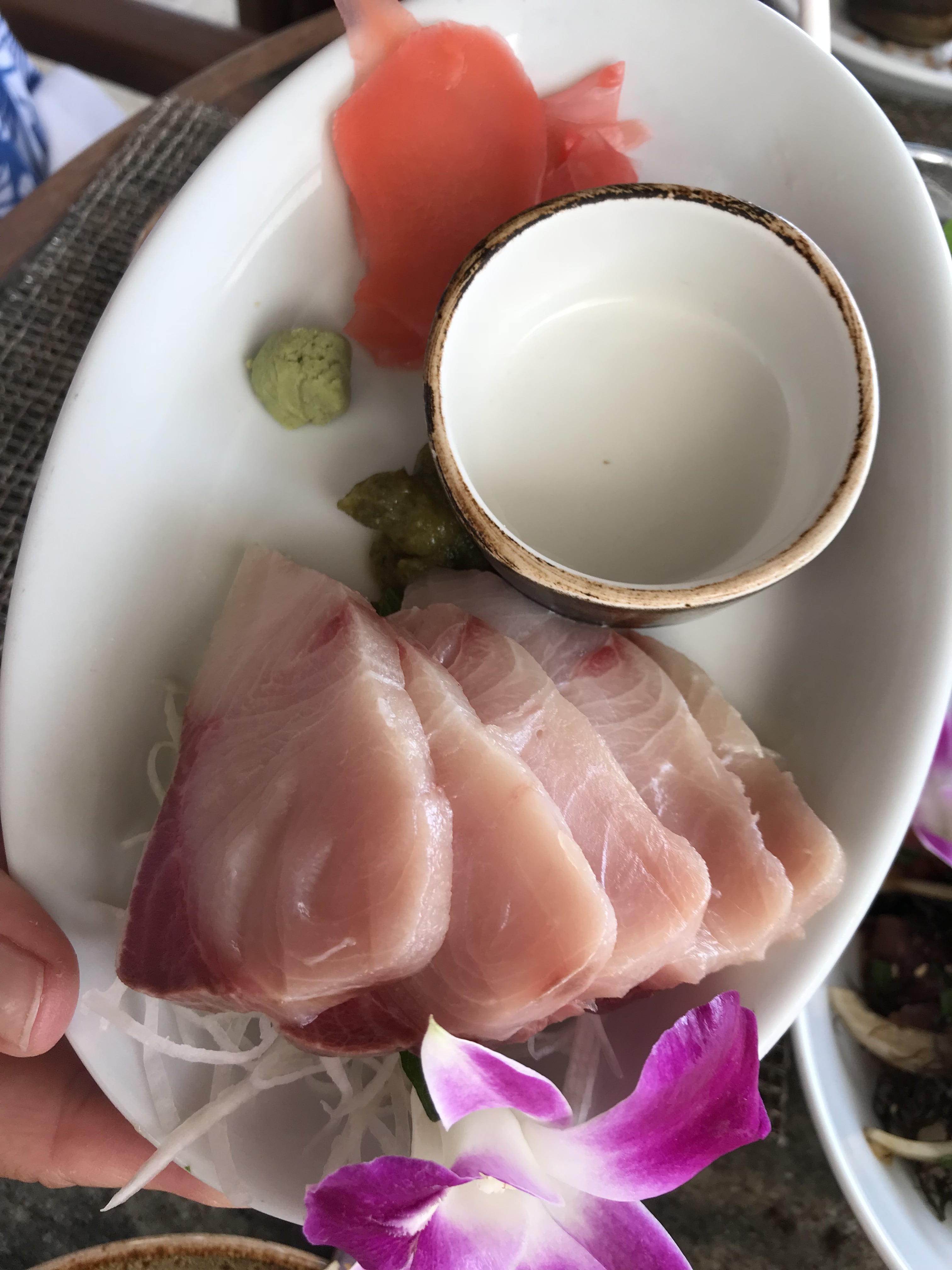 Eating At Halekulani's Restaurant House Without A Key, Bowl of fresh Hamachi 