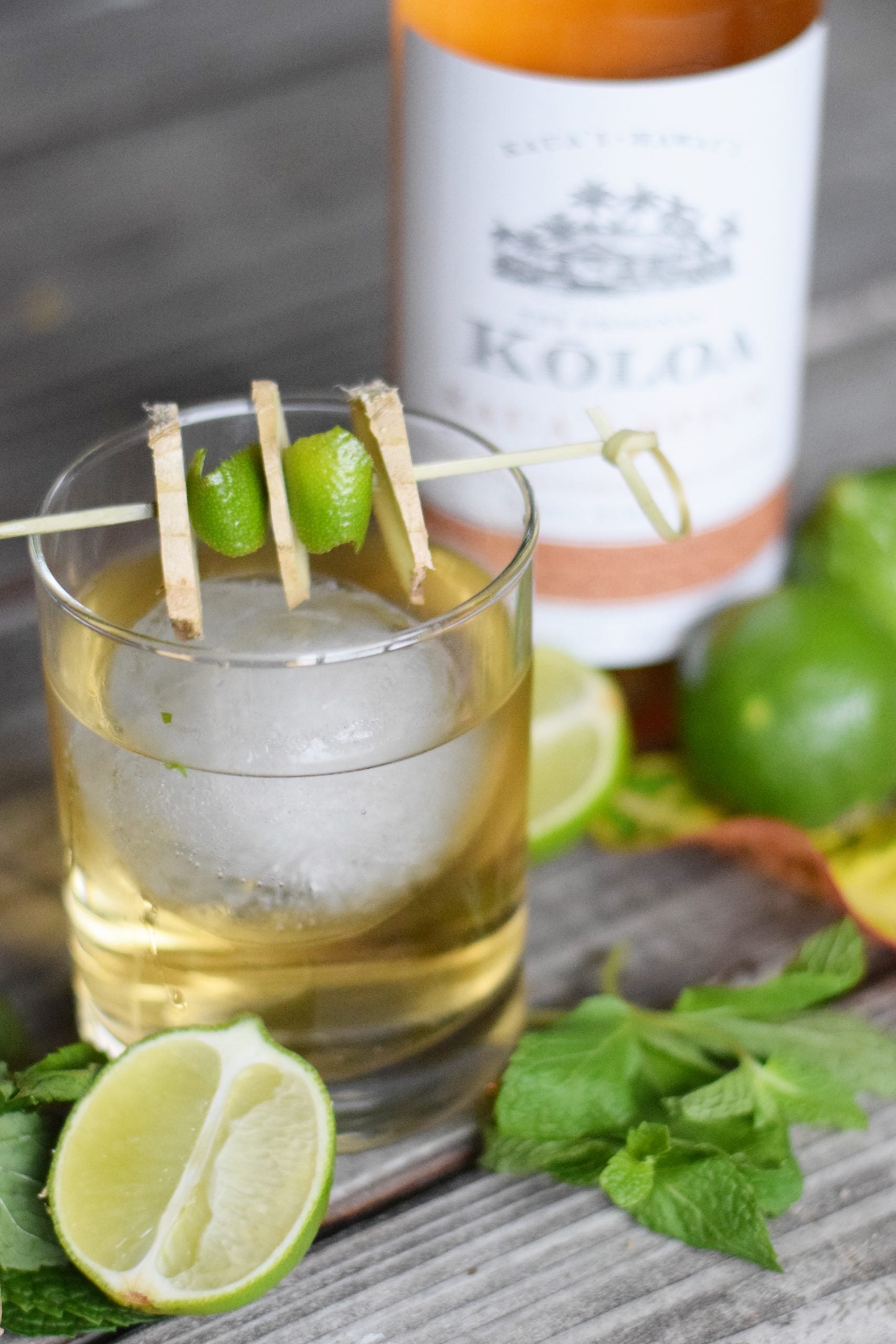 Spicy Ginger Mule Cocktail With Kōloa Rum — A refreshing twist on a classic Moscow Mule featuring Kōloa Spiced Rum, local ginger beer and infused with hints of mint and lime! | Moscow Mule Recipe - Ginger Beer Cocktail Recipes - Ginger Beer Cocktail - Cocktail with Kōloa Rum - Ginger Mule recipe 