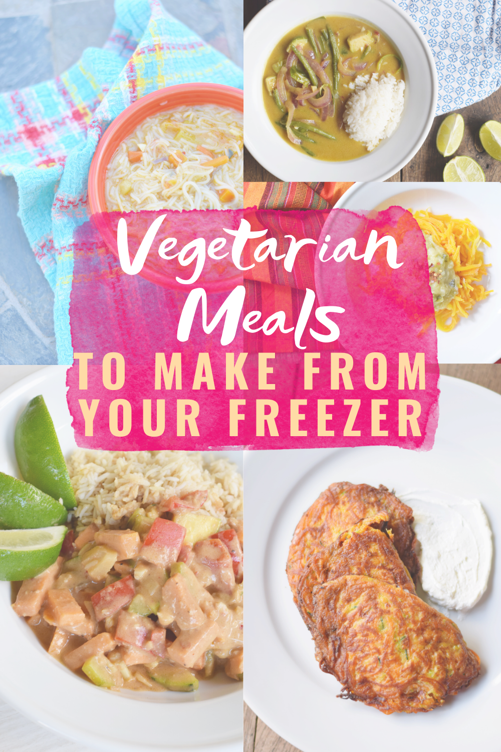 Vegetarian Meals To Make From Your Freezer - Stuck on what to make for dinner? Here are 9 easy vegetarian freezer meals! | Freezer Meals - Easy Freezer Meals - Vegetarian Recipe Ideas - Healthy Freezer Meals 