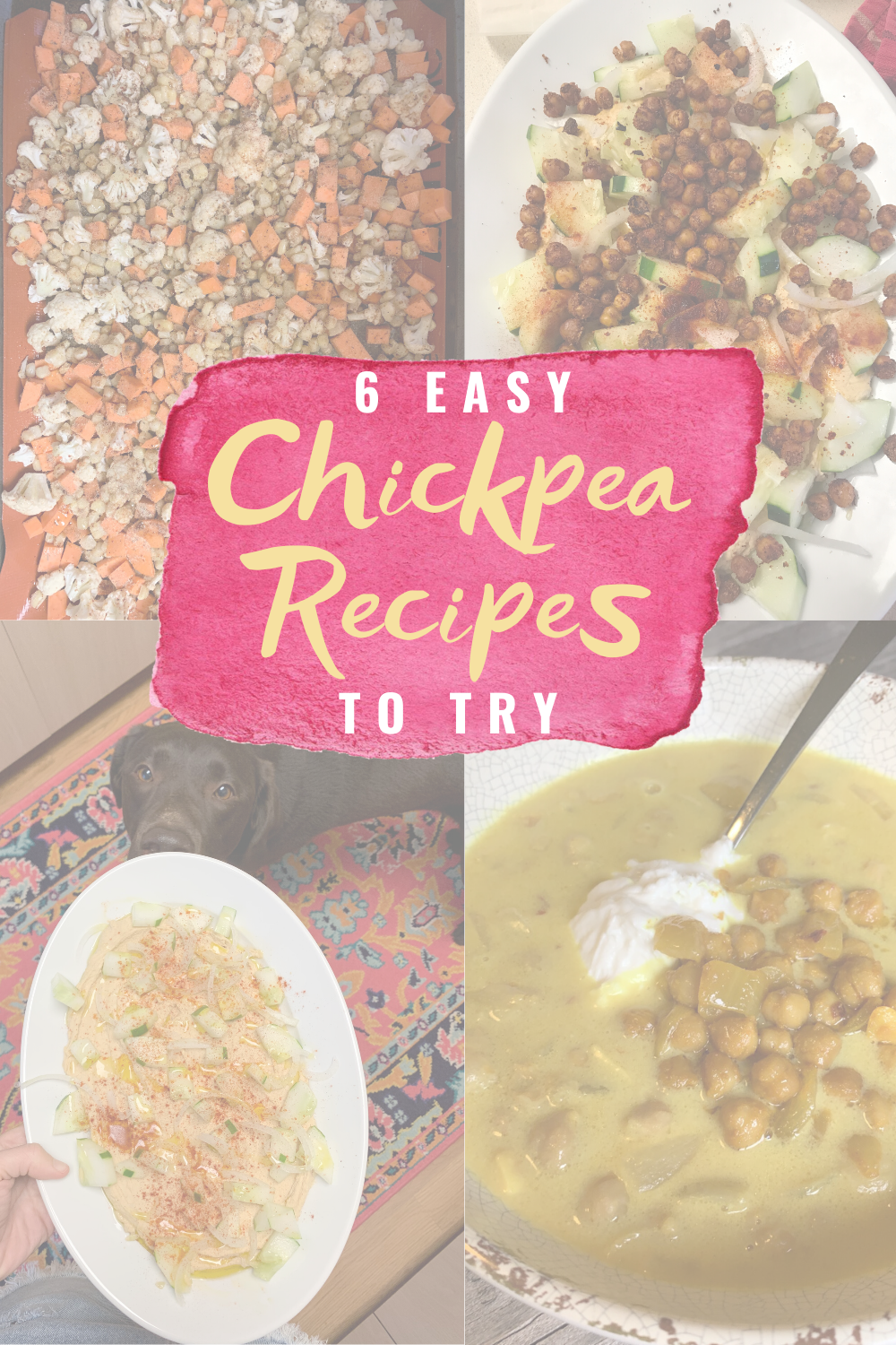Delicious Recipes That Start With A Can Of Chickpeas - Wondering what chickpea recipes you can make? Here are six delicious recipes to try! | Chickpea Salad Recipe - Chickpea Dishes - Homemade Chickpea Hummus - Can of Chickpeas - Canned Chickpeas