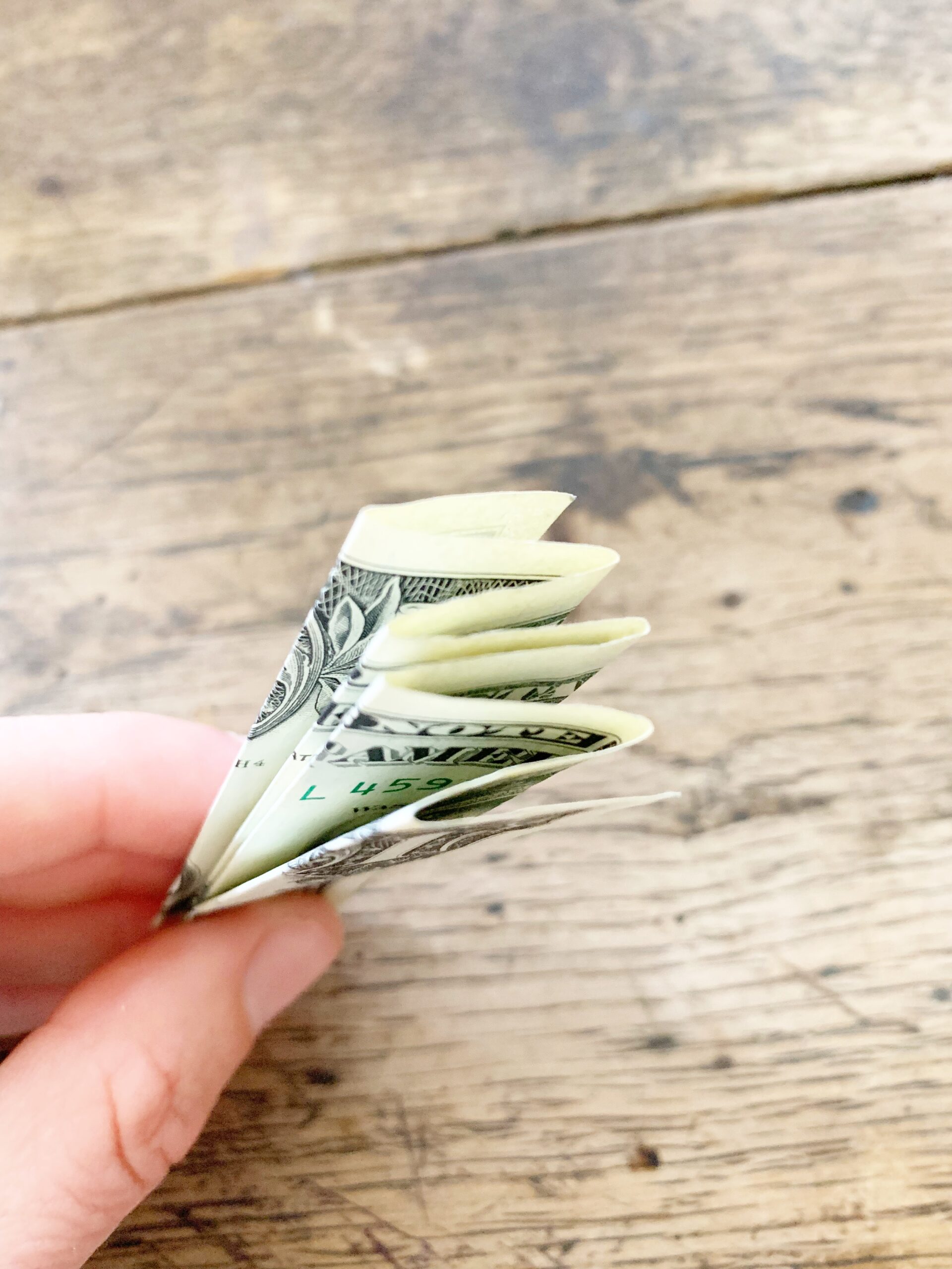 How To Fold Money For A Money Lei