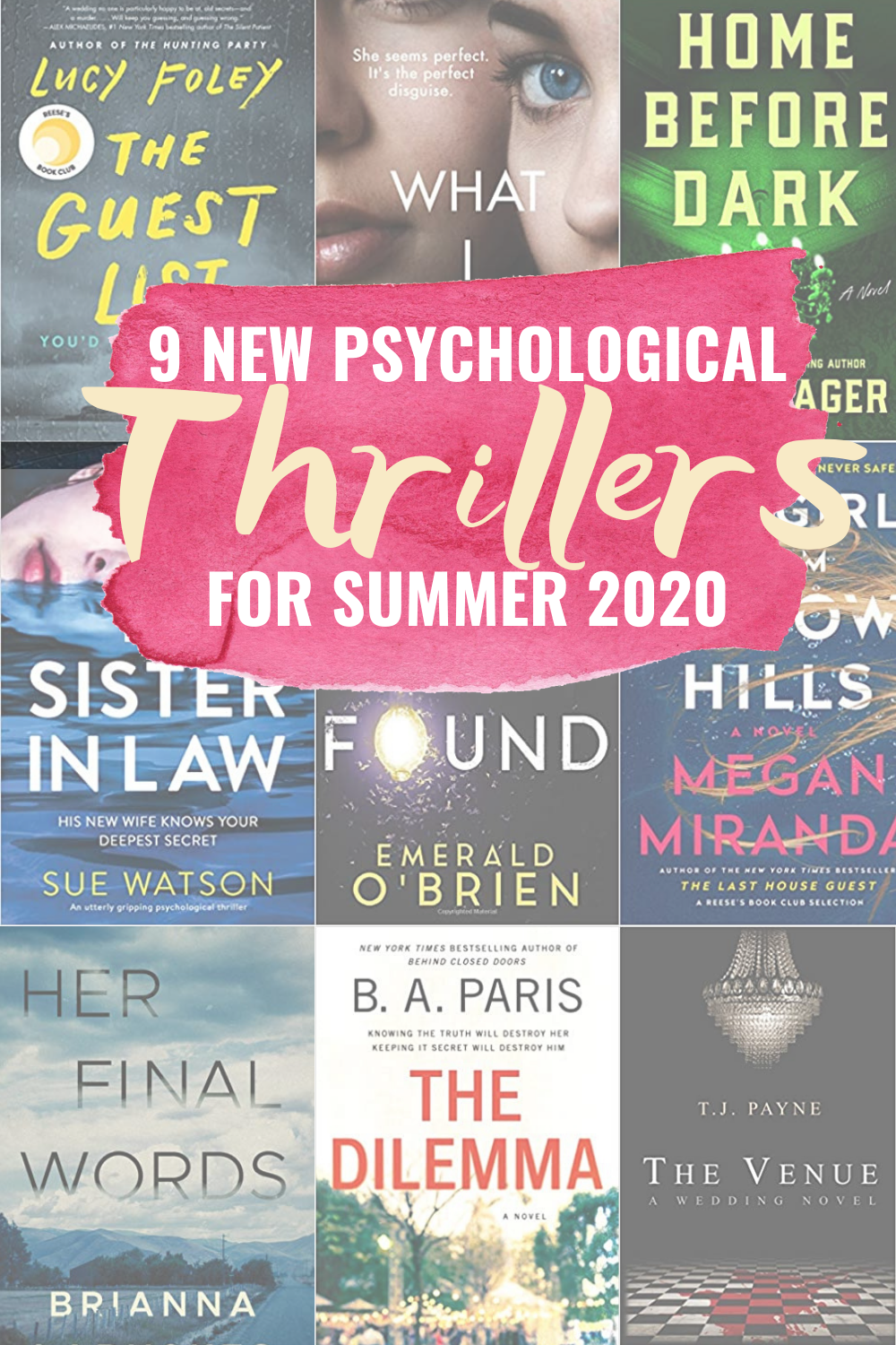 Best New Psychological Thriller Books