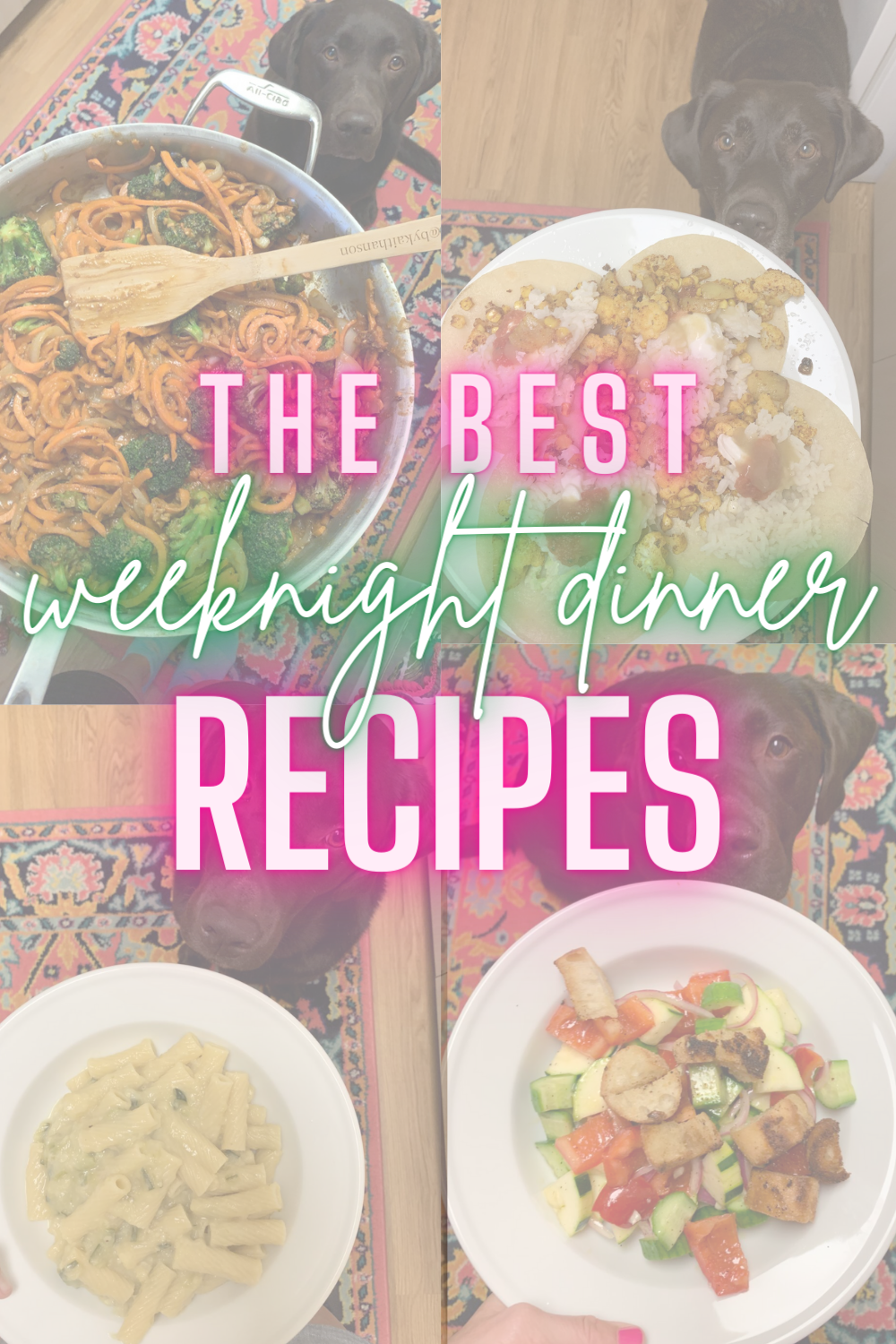 My Favorite Weeknight Dinner Recipes - In a rut for what to make for dinner this week? I'm sharing my favorite weeknight dinner recipes that the whole family will enjoy!