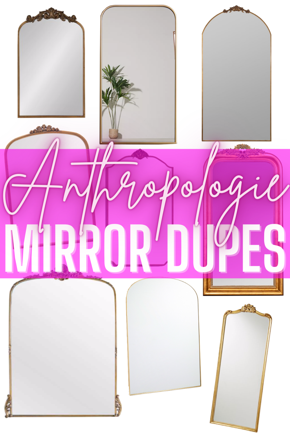 9 Anthropologie Primrose Mirror Dupes - In love with Anthrpologie's Primrose Mirror, but the price has you nauseous? Here are the top dupes for the brand's famed Gleaming Primrose mirror. | Anthropologie Floor Mirror