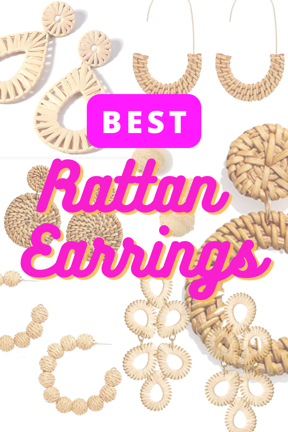 Best Rattan Earrings For Summer