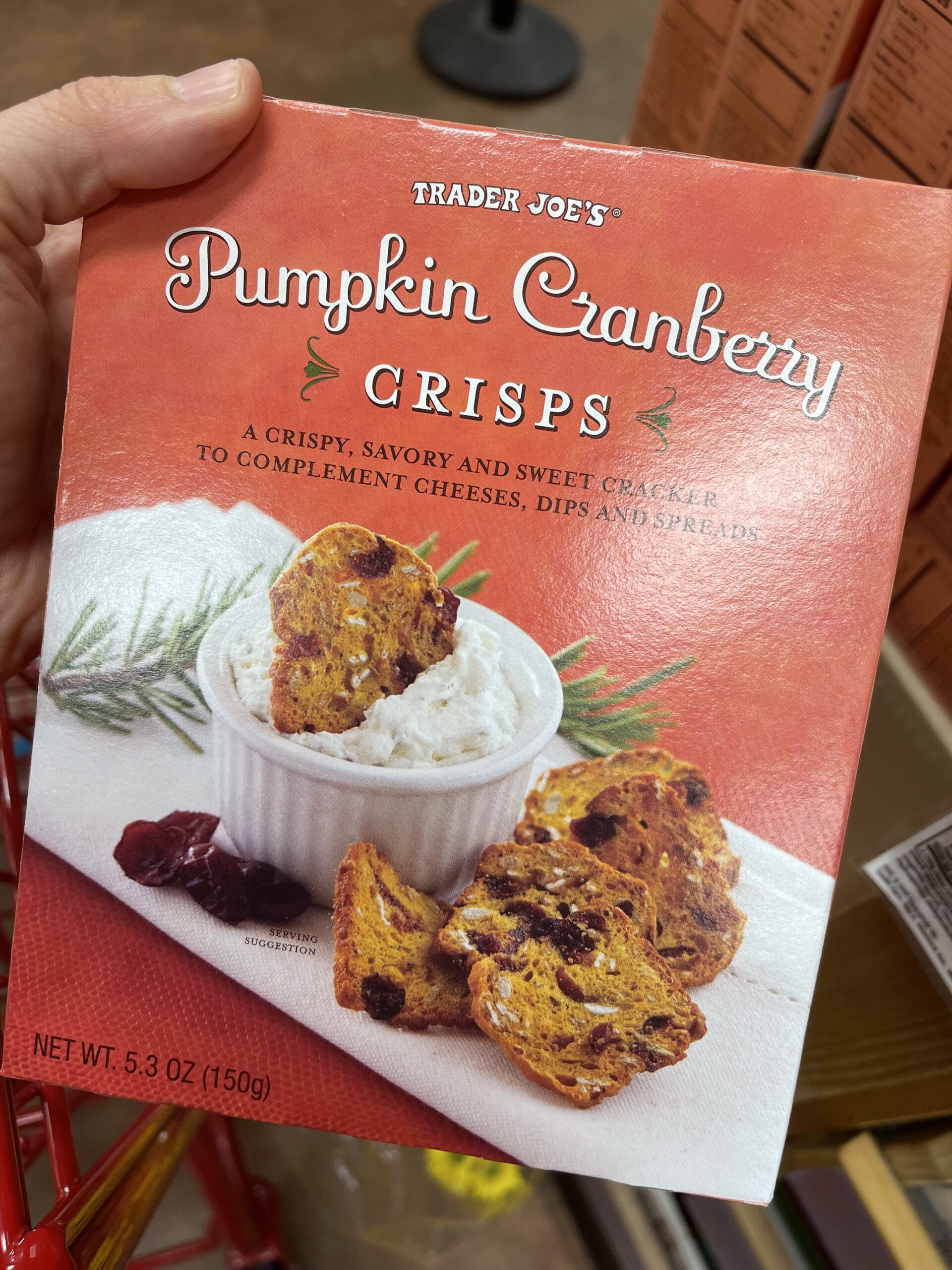 Trader Joe's Fall Item: Pumpkin Cranberry Crisps