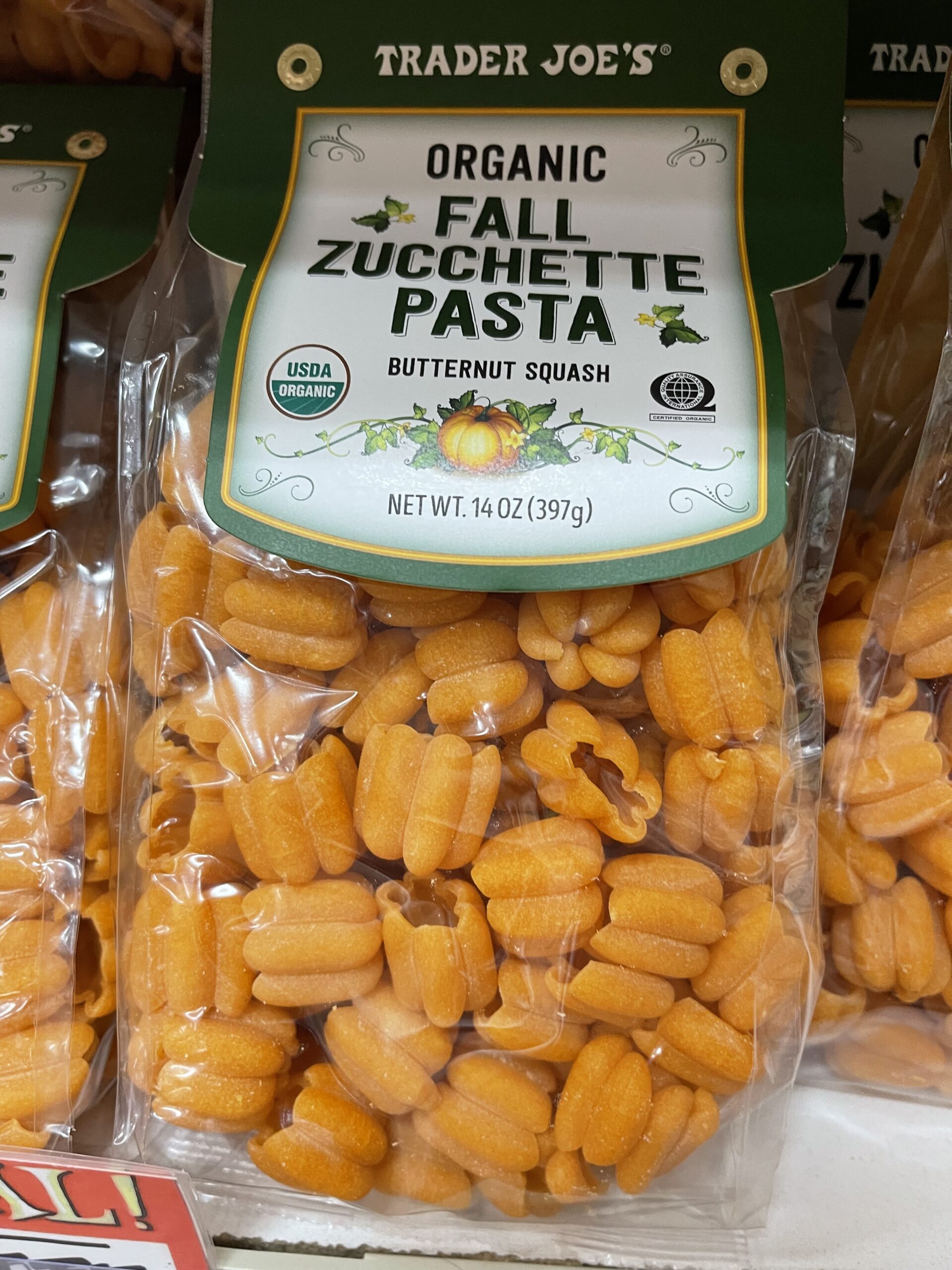 Trader Joe's Pumpkin Pasta