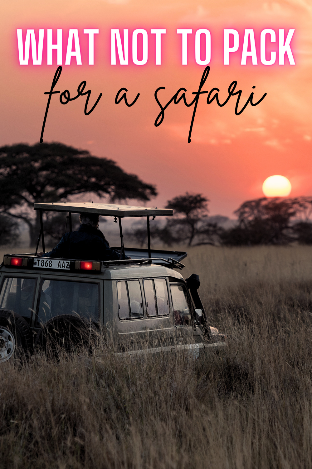 What Not To Pack For A Safari