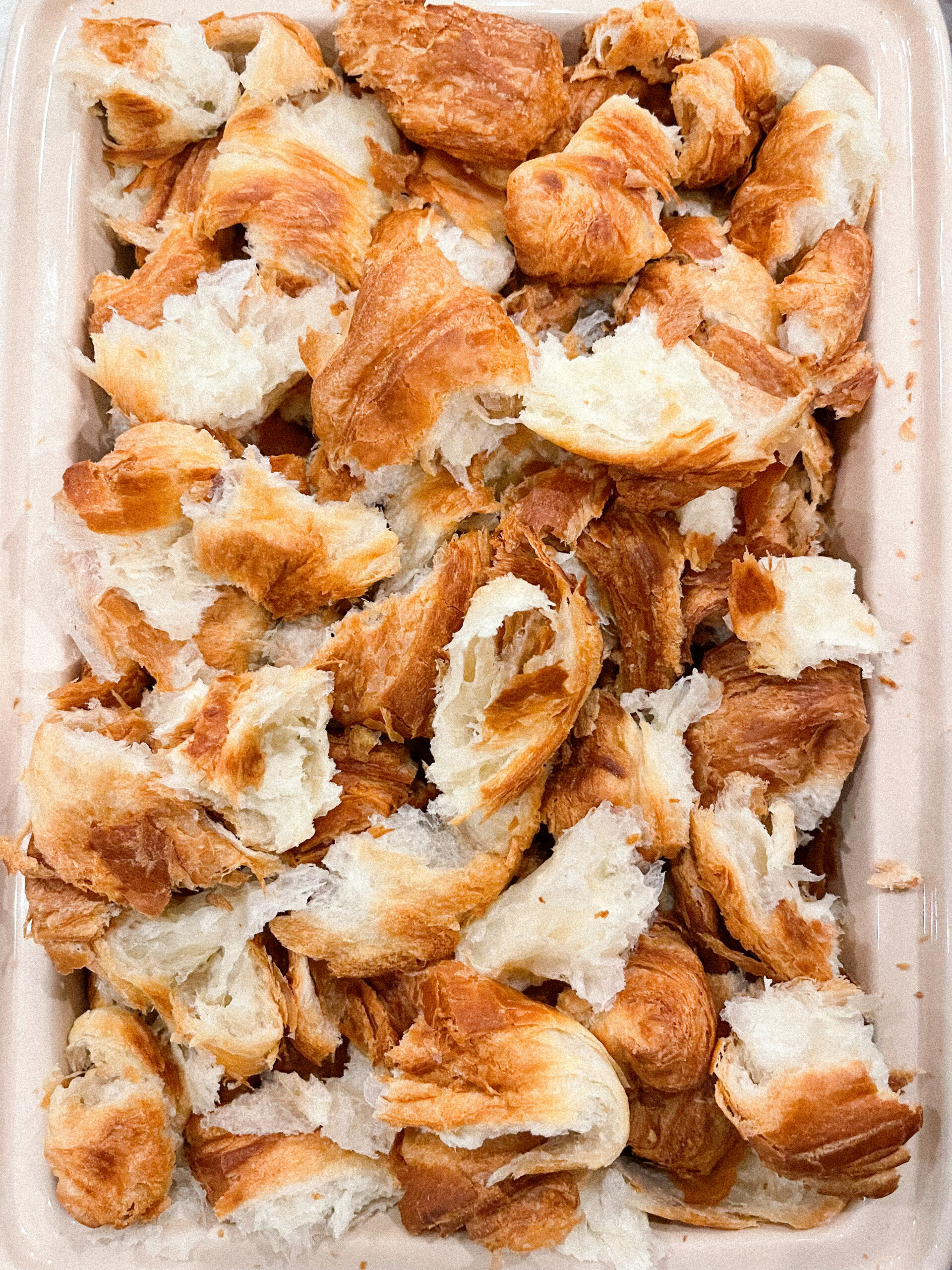 Croissant French Toast Bake With Cream Cheese Filling